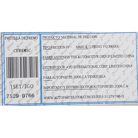 Pastilla De Freno Delanteras Ford Fiesta Ka Power Max Move