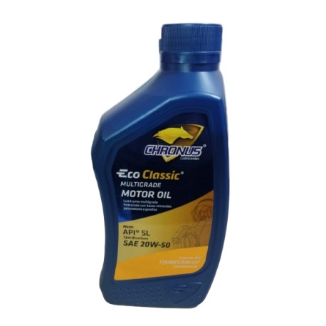 Aceite de motor multigrado clásico Mineral API SL SAE 20W50