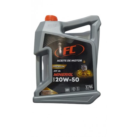 ACEITE DE MOTOR FC API SL MINERAL SAE 20W50 GALON 3,78L