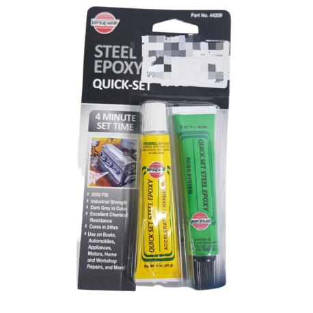 PEGA EPOXY ACERO PLASTICO SECADO 4 MINUTOS