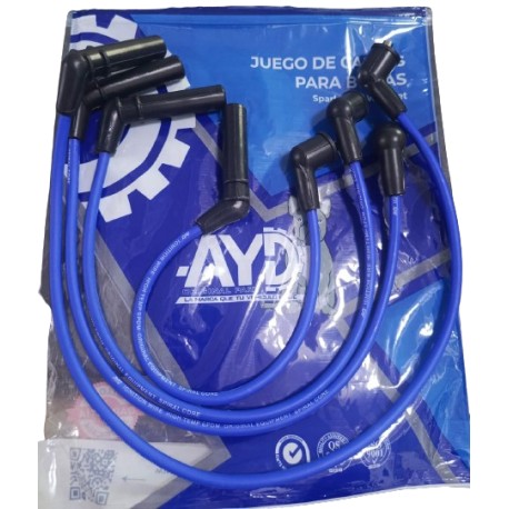 CABLES DE BUJIA DE MITSUBISHI LANCER 4CIL MOTOR 1.3 - 1.5 93