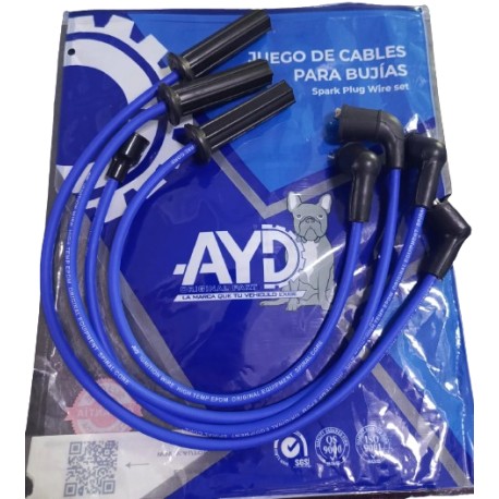 CABLES DE BUJIA DE MATIZ DAEWOO 3 CIL MOT 0.8 (00-02)