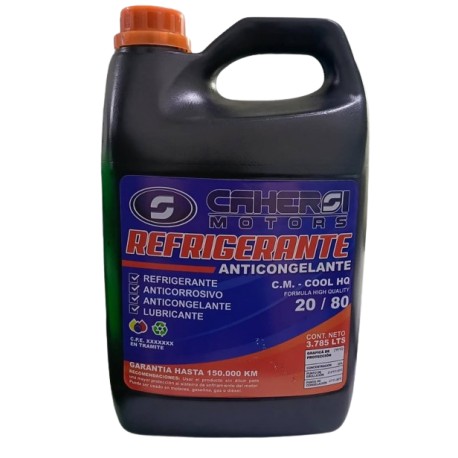REFRIGERANTE NARANJA 20/80 MOTORES GASOLINA/DIESEL PLANTA EL