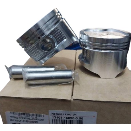 KIT PISTONES COROLLA ÁVILA SKY ARAYA BABY CAMRY 1.6 CARBURAD