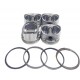 Pistones Con Anillos Chevrolet Optra Limited 1.8 Tapa Negra