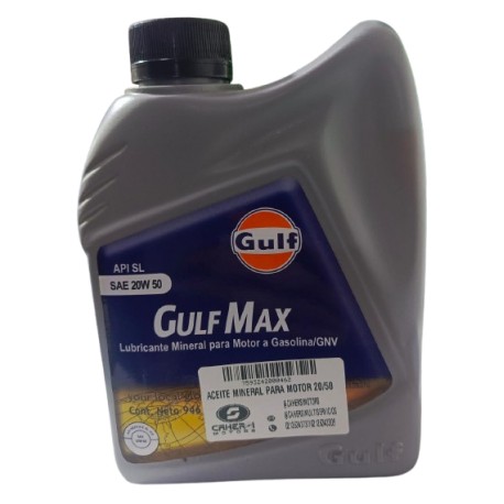 ACEITE PARA CARRO GULF 20W50 MINERAL