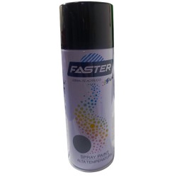 SPRAY ESMALTE ACRILICO COLOR NEGRO ALTA TEMPERATURA 350ML