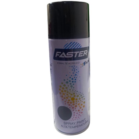 SPRAY ESMALTE ACRILICO COLOR NEGRO ALTA TEMPERATURA 350ML