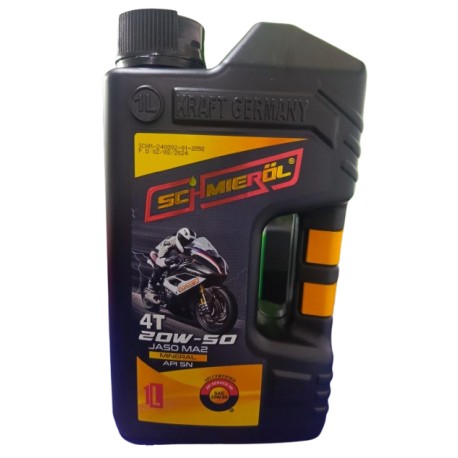 ACEITE 20W50 MINERAL 4T PARA MOTOS 1L