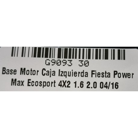 BASE MOTOR CAJA IZQUIERDA FIESTA POWER MAX ECOSPORT 1.6 2.0