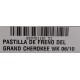 PASTILLA DE FRENO DEL GRAND CHEROKEE WK 06/10