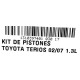 PISTONES TOYOTA TERIOS 1.3 2002 - 2007 030