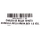 CABLE BUJIAS TOYOTA COROLLA AVILA ARAYA SKY 1.6 4CIL