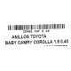 ANILLOS TOYOTA BABY CAMRY COROLLA 1.6