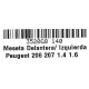 MESETA DELANTERA IZQUIERDA PEUGEOT 206 207