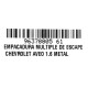EMPACADURA MULTIPLE ESCAPE AVEO 1.6 METAL