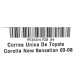 CORREA UNICA DE TOYOTA COROLLA NEW SENSATION 03-08