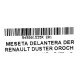 MESETA DELANTERA DERECHA RENAULT DUSTER