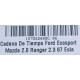 CADENA DE TIEMPO FORD ECOSPORT MAZDA 3 2.0 RANGER 2.3
