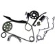 KIT CADENA TIEMPO MAZDA B2600 / BT50 2.6 11PZAS