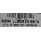 AMORTIGUADOR DELANTERO HONDA ACCORD 1990/1997