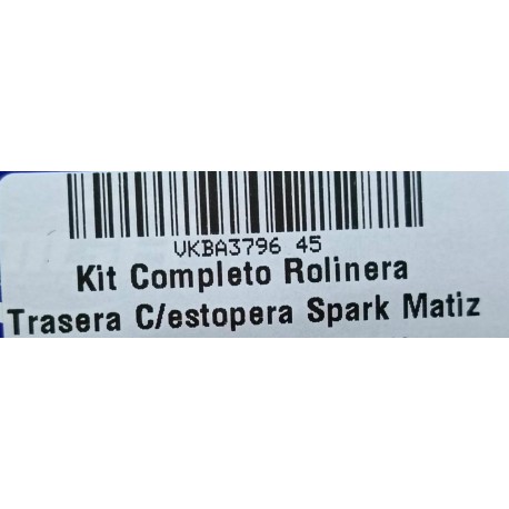KIT COMPLETO ROLINERA TRASERA C/ESTOPERA SPARK MATIZ