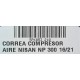 CORREA COMPRESOR AIRE NISSAN NP 300 16-21