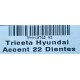 TRICETA HYUNDAI ACCENT EXCEL GETZ MAZDA 323 22E 22INT X32.35