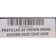 PASTILLAS DE FRENOS HONDA ACCORD (96-02) CIVIC (00-05) D465