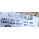BASE CAJA IZQUIERDA COROLLA 1.6 / 1.8 1999 2000 2001 2002