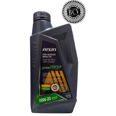 ACEITE FULL SINTETICO AISIN GREENTECH 0W-20 API SP-RC ILSAC6