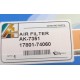 FILTRO AIRE TOYOTA CAMRY 2.2 3.0 92/02 CELICA 2.0 2.2 92/00