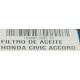 FILTRO DE ACEITE CIVIC ACCORD TODOS DXE 100 ND