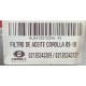 FILTRO ELEMENTO TOYOTA COROLLA 2014-2021