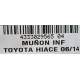 MUÑON INFERIOR TOYOTA HIACE 06 - 14