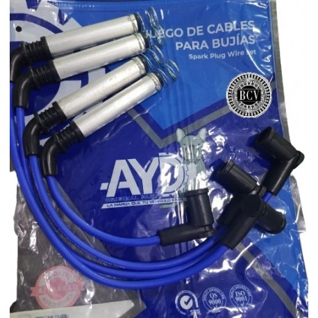 CABLES DE BUJIA DE FORD FIESTA 09-12 ECOSPORT 4CIL MOTOR 1.6